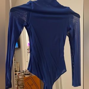 Blue Mesh Bodysuit